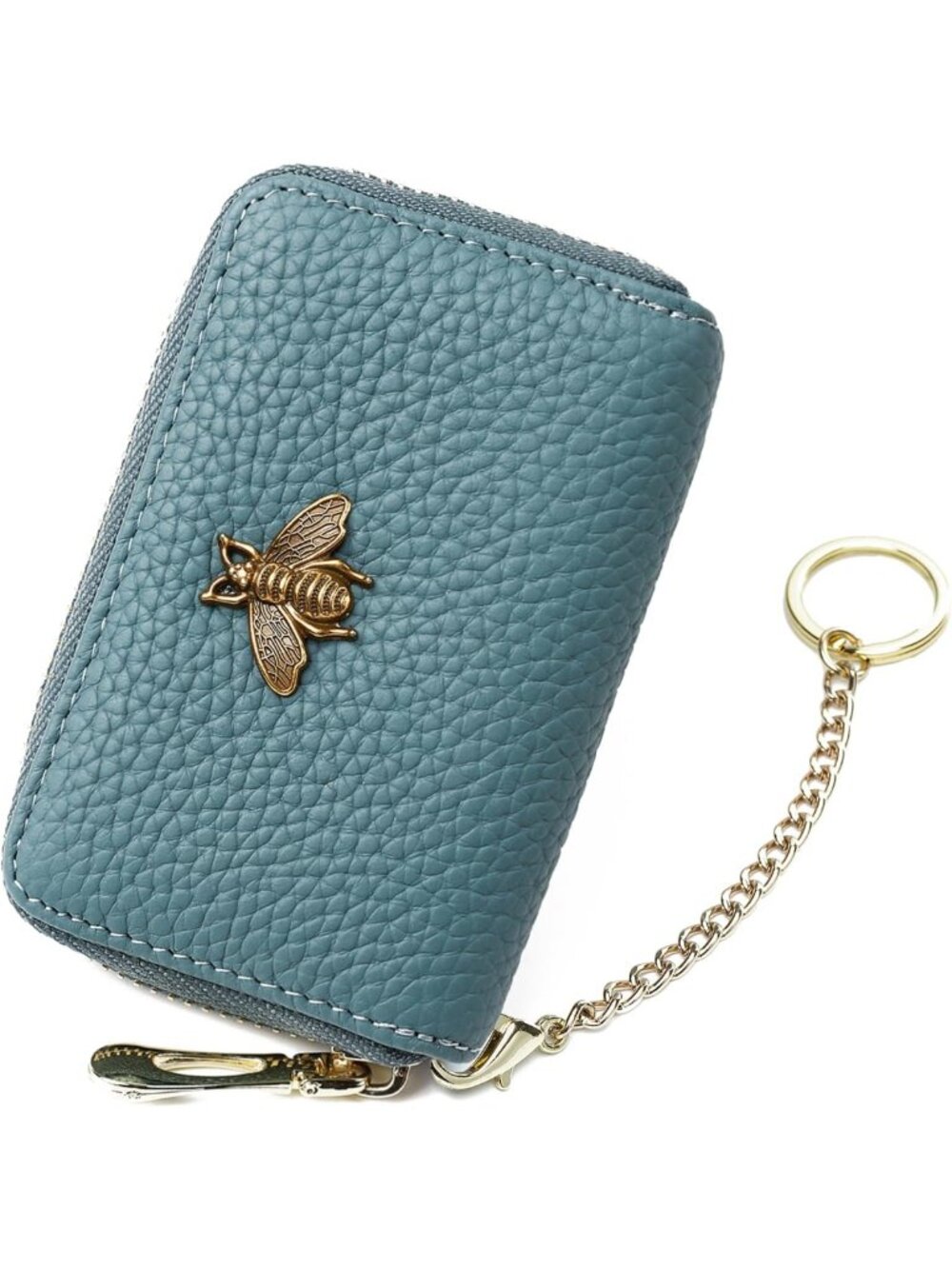 Stylish RFID Blocking Small Leather Card Wallet for Women - Compact Credit Card